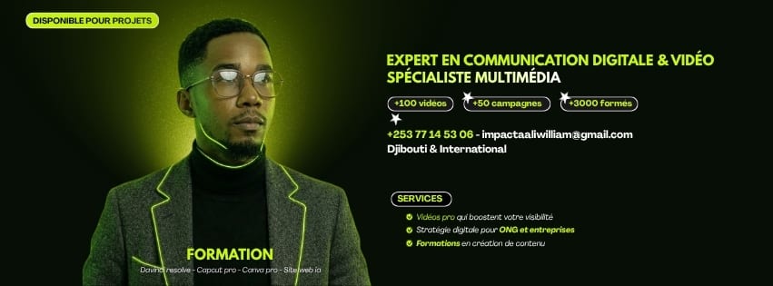 Ali William, formateur en communication digitale et vidéo